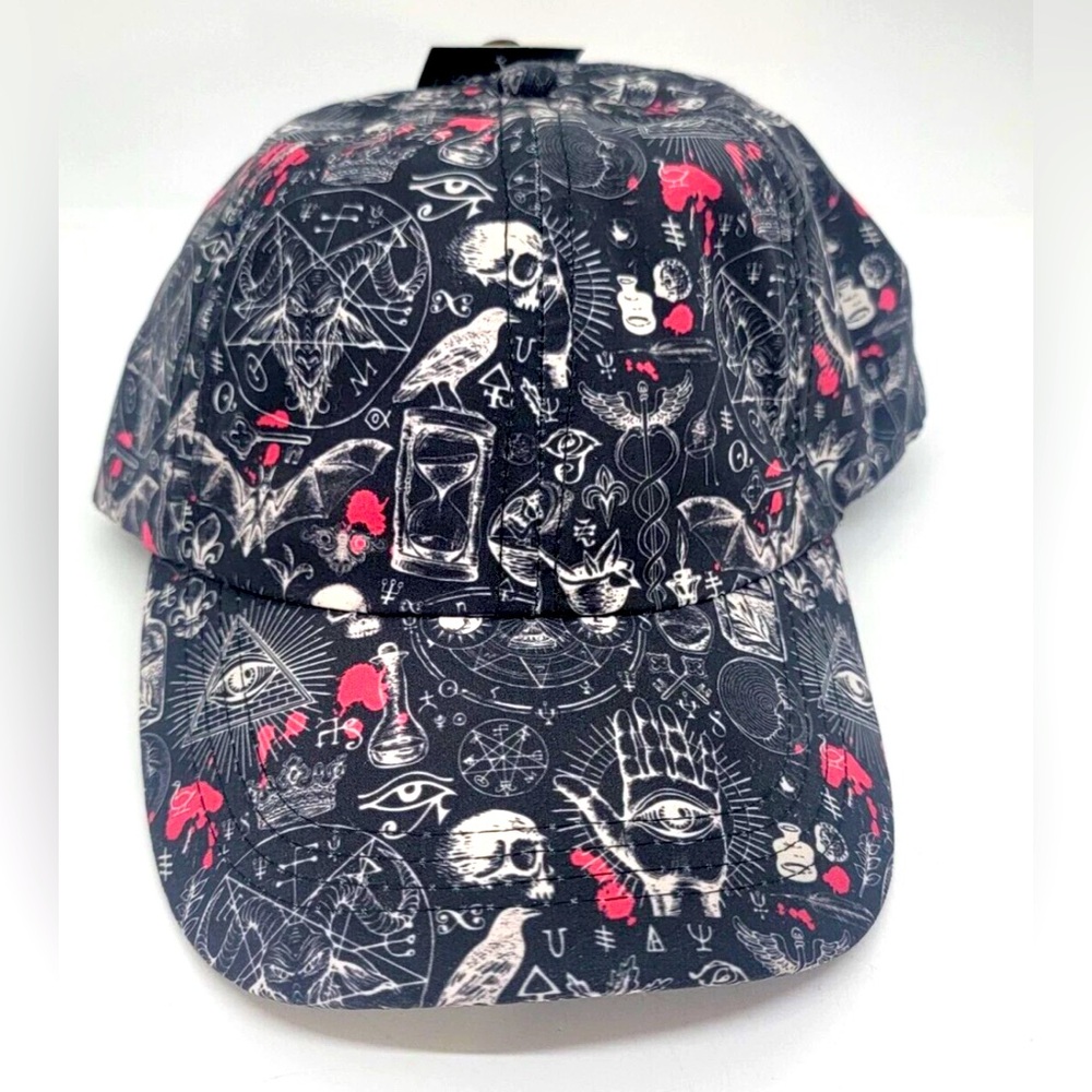 NWOT Spirit Halloween Occult Witchcraft Hat Adjustable Unisex One Size RARE